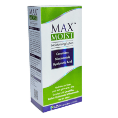 Maxmoist moisturing Lotion Box angled view 