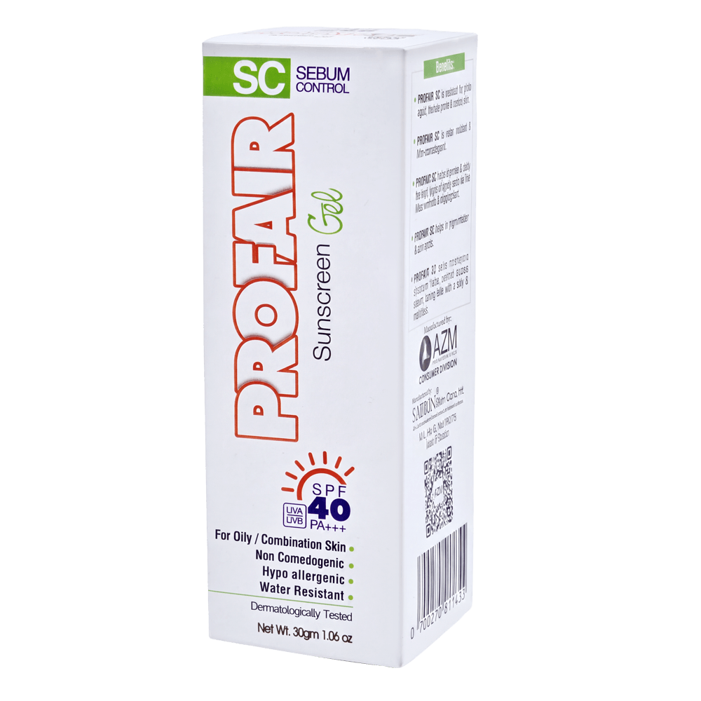 Profair Sunscreen Gel Spf40 Box Angled View