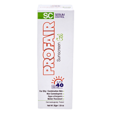 Profair Sunscreen Gel Spf40 box Front view