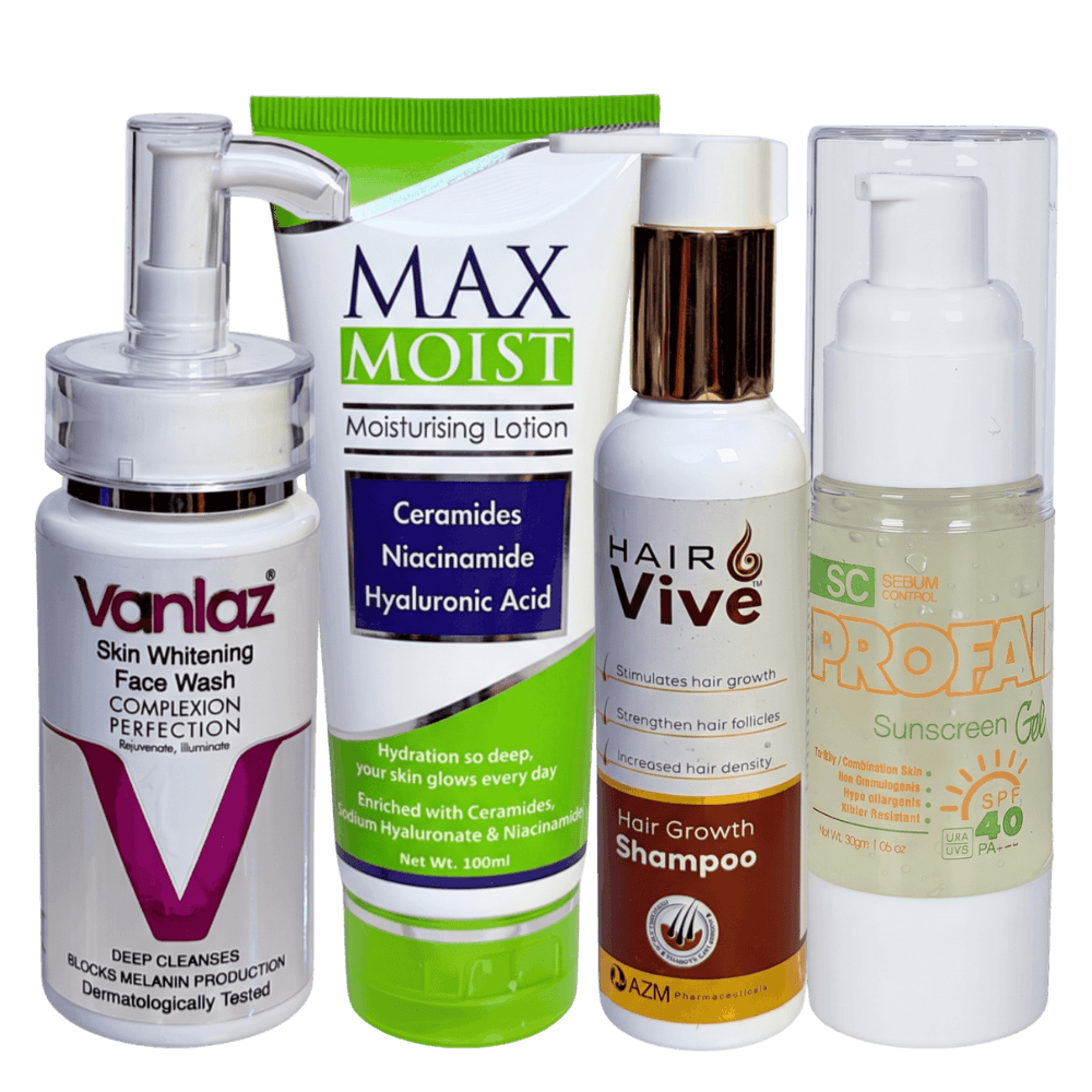 Ultimate Care Bundle Vanlaz Maxmoist Hairvive Profair sunscreen