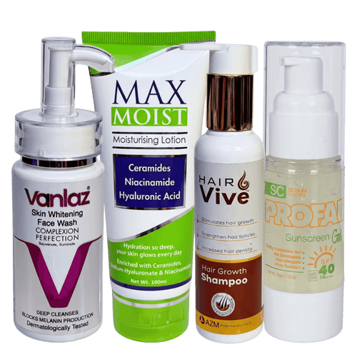 Ultimate Care Bundle Vanlaz Maxmoist Hairvive Profair sunscreen