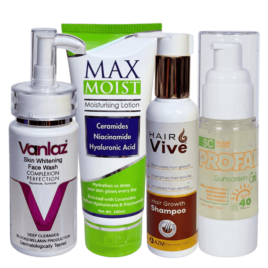 Ultimate Care Bundle Vanlaz Maxmoist Hairvive Profair sunscreen