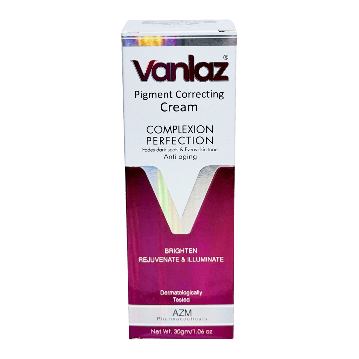 Vanlaz Skin Whitening Cream box Front view