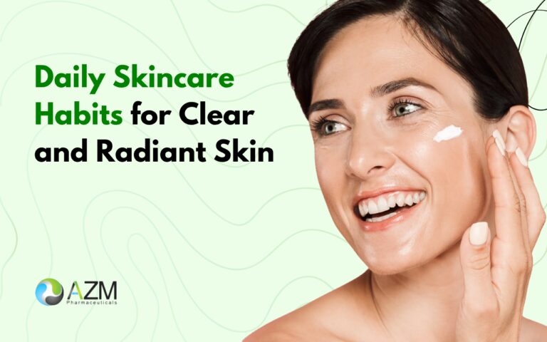 skincare routine tips, glowing skin habits, acne prevention routine, daily skincare guide, skin hydration tips, sun protection skincare, dermatologist skincare advice, healthy skin routine, skincare basics, AZM Pharmaceuticals