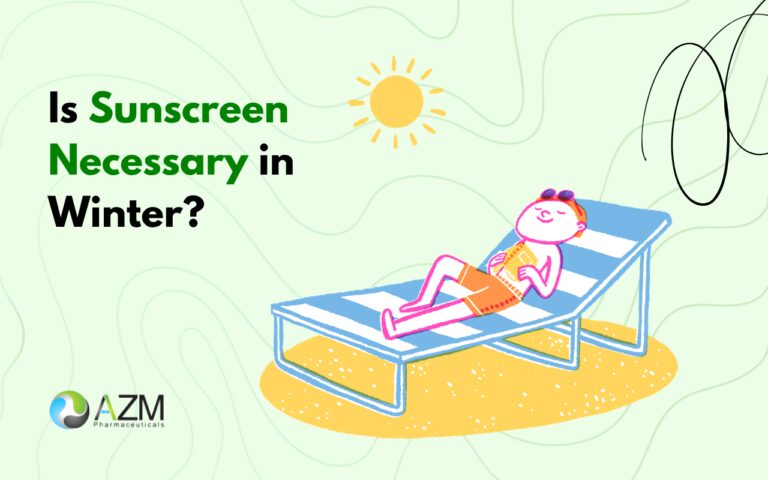 winter skincare, sun protection tips, sunscreen routine, UV protection, daily skincare routine, pigmentation prevention, dermatologist skincare advice, skincare education, healthy skin habits, AZM Pharmaceuticals