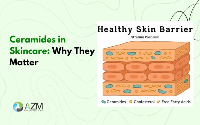 ceramides, skin barrier, moisturizer, skincare ingredients, healthy skin, dry skin care, sensitive skin, dermatologist skincare, daily skincare routine, AZM Pharmaceuticals